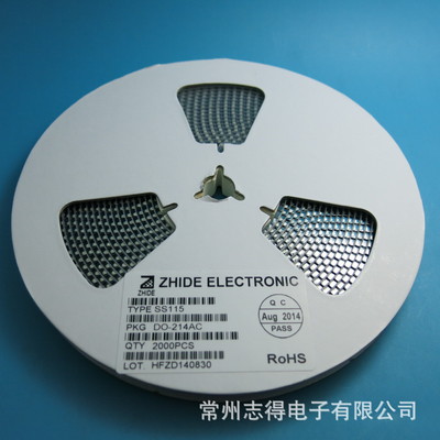 SS115肖特基二極管貼片SMA 原裝正品，志得電子專業供應